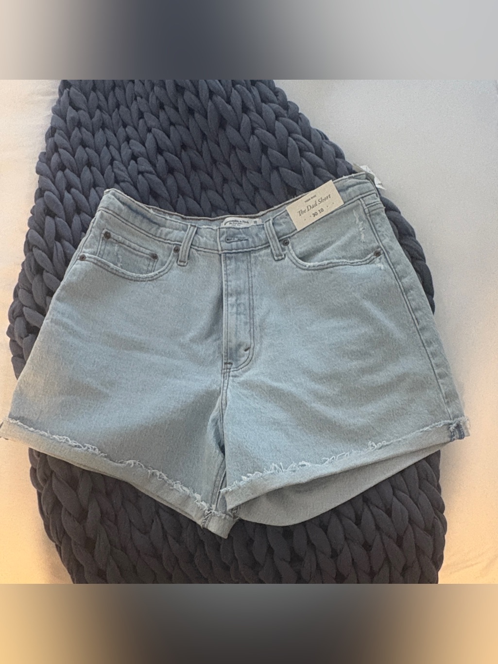 Light Wash Denim 'The Dad Short' Women's Shorts